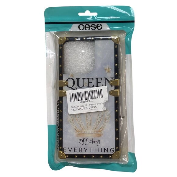 Queen Of F***ing Everything IPhone 14 Pro Mobile Case Gold Black - Picture 1 of 5